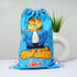 Personalised Cat Printed Kids Drawstring Bag