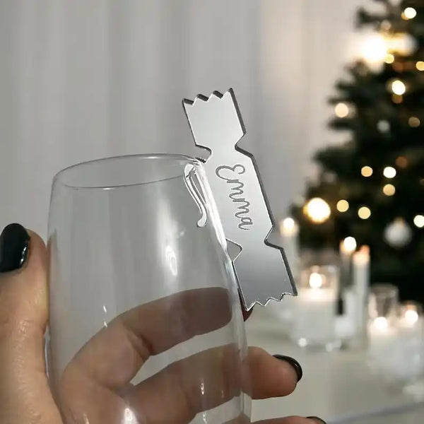 Personalised Christmas Cracker Drink Tag