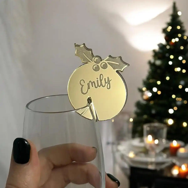 Personalised Christmas Drink Charms