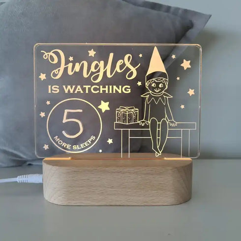Personalised Christmas Night Light