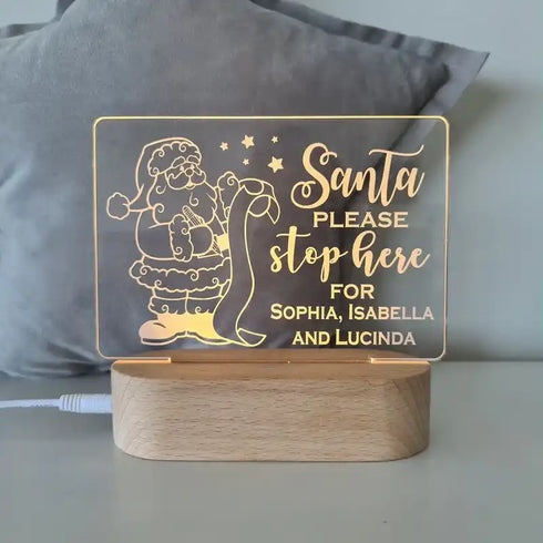 Personalised Christmas Night Light