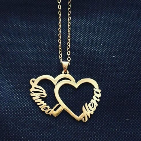 Personalised Couple Names Pendant - Uncommongifts.in