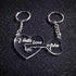 Personalised Couples Heart Keychain - Uncommongifts.in