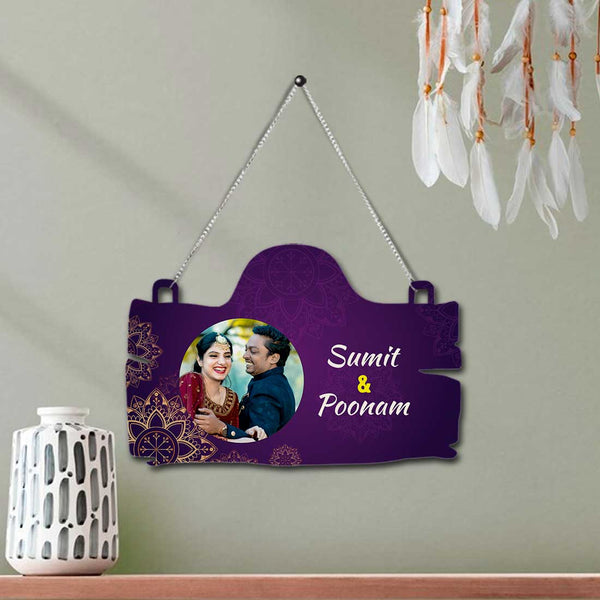 Personalised Couples Wall Hanging - Uncommongifts.in