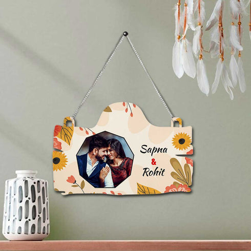 Personalised Couples Wall Hanging - Uncommongifts.in