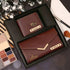 Personalised Couples Wallet Combo With Charms - Tan