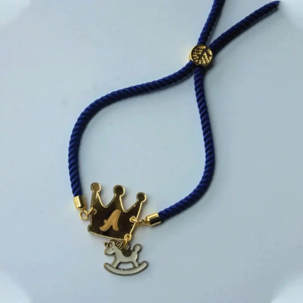 Personalised Crown Rakhi with Initial