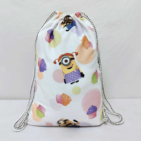 Personalised Cup Cake Printed Kids Drawstring Bag