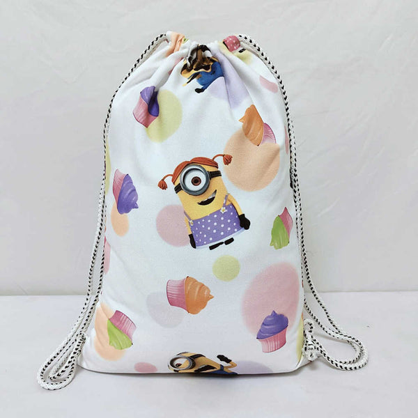 Personalised Cup Cake Printed Kids Drawstring Bag