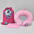 Personalised Unicorn Drawstring Bag with Neck Pillow Combo for Kids