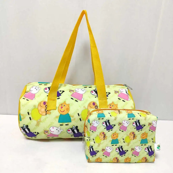 Personalised Duffle Bag with Box Pouch Combo Gift Set for Kids