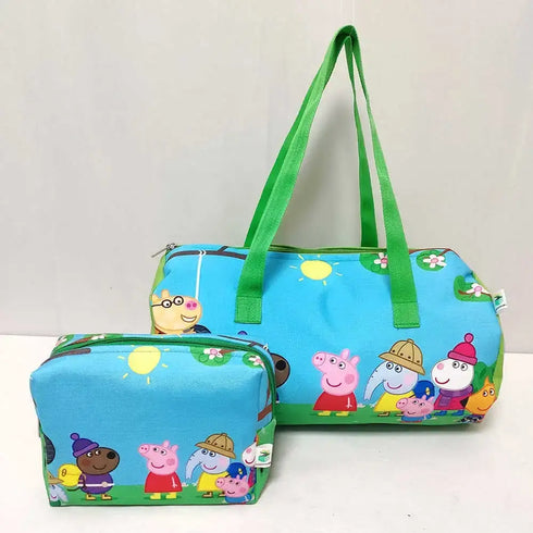 Personalized Duffle Bag with Box Pouch Combo Gift Set for Kids