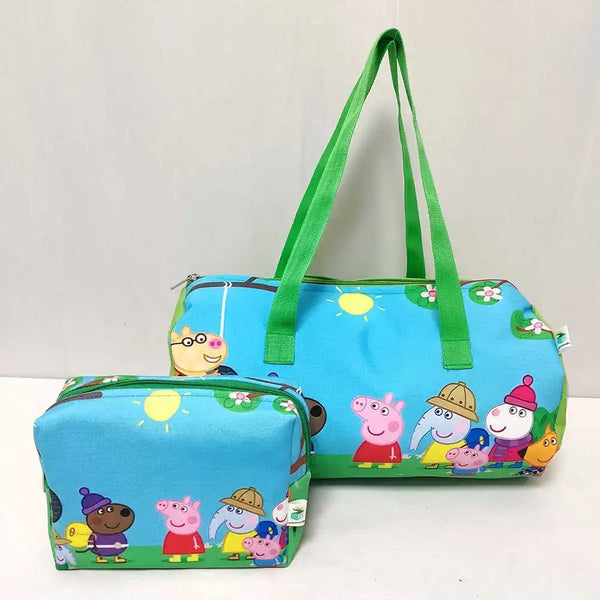 Personalized Duffle Bag with Box Pouch Combo Gift Set for Kids