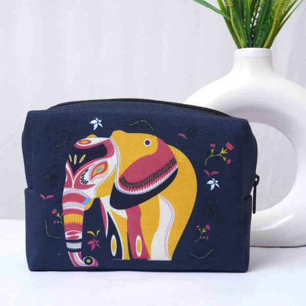 Personalised Elephant Printed Box Pouch