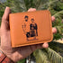 Personalised Men's Photo Wallet - Tan - Uncommongifts.in