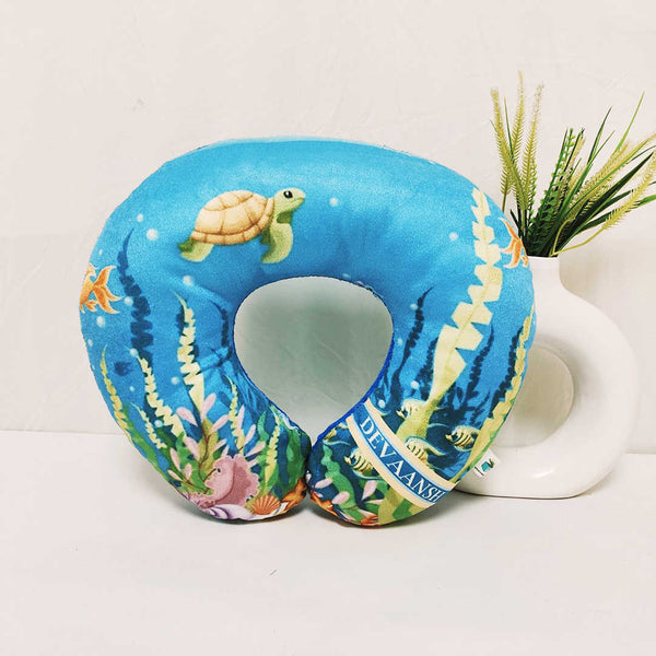 Personalised Fish Printed Kids Neck Pillow