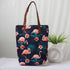 Personalised Flamingo Printed Structured Tote Bag