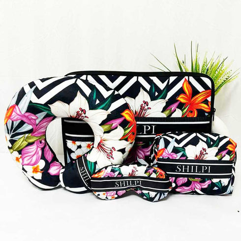 Personalised Floral Laptop Sleeve/Cover Combo Gift Set