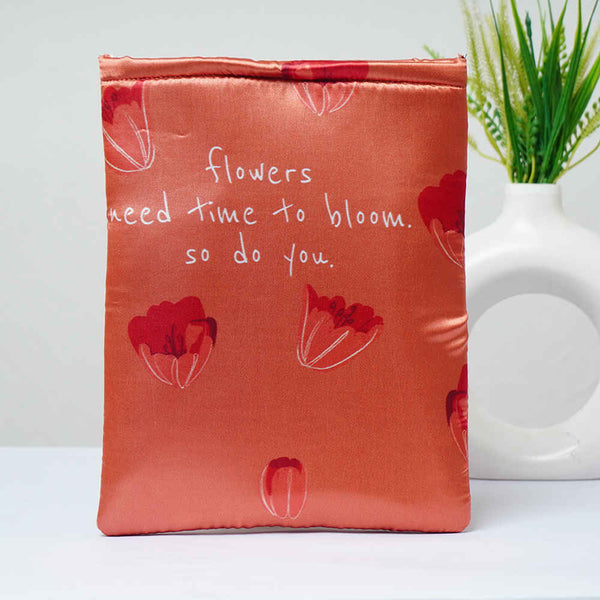 Personalised Floral Printed Book Sleeve