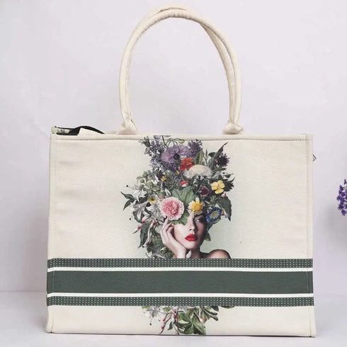 Personalised Floral Printed Box Bag