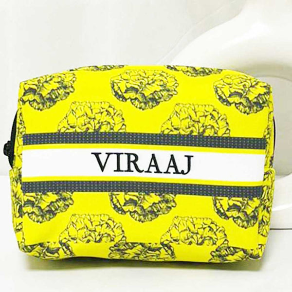 Personalised Floral Printed Box Pouch
