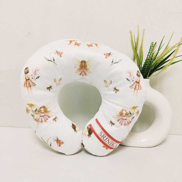 Personalised Floral Printed Kids Neck Pillow