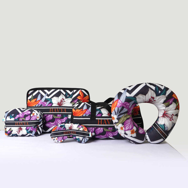 Personalised Floral Printed Laptop Sleeve/Cover Kids Combo Gift Set