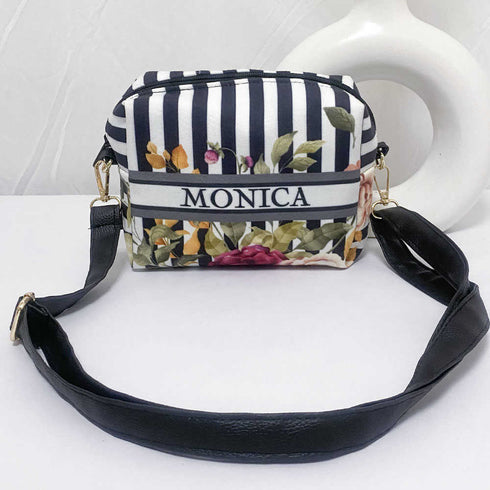 Personalised Floral Printed Sling Bag