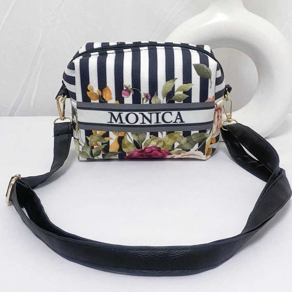 Personalised Floral Printed Sling Bag