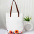 Personalised Floral Printed Structured Tote Bag
