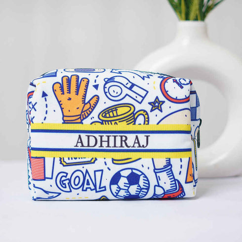 Personalised Fooftball Printed Box Pouch