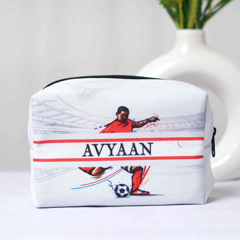 Personalised Football Printed Box Pouch