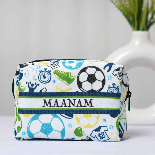 Personalised Football Printed Box Pouch