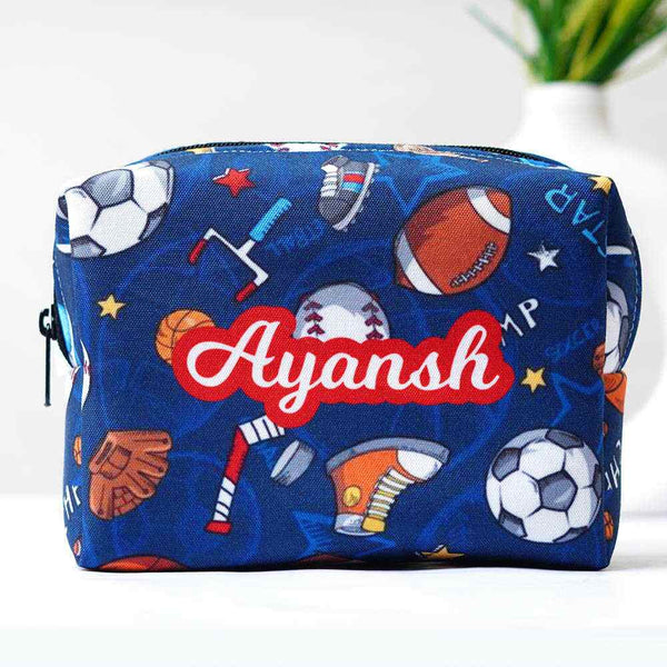 Personalised Football Printed Kids Box Pouch
