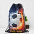 Personalised Football Printed Kids Drawstring Bag