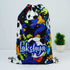 Personalised Football Printed Kids Drawstring Bag