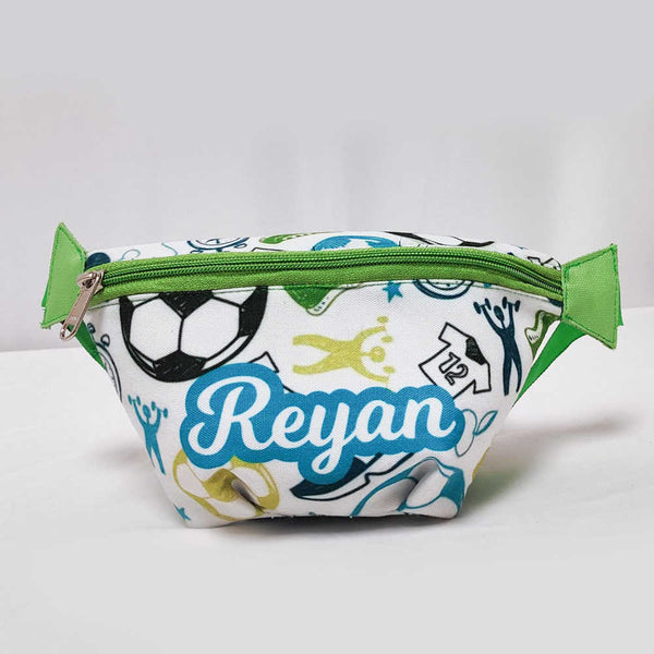 Personalised Football Printed Kids Waist Pouch