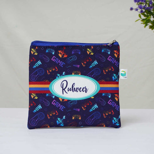 Personalised Game Printed Kids Wet Pouch