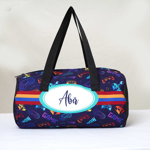 Personalised Game Printed Kids Swimming Duffle Bag