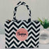 Personalised Geometric Printed Box Bag