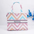 Personalised Geometric Printed Box Tote Bag