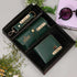Personalised Gift Combo Men's Wallet With Charm - Green - Uncommongifts.in