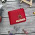 Personalised Men's Wallet With Charm - Red - Uncommongifts.in