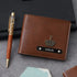 Personalised Gift Combo Men's Wallet With Charm - Tan - Uncommongifts.in