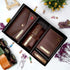 Personalised Gift Combo Women's Wallet With Charm - Brown - Uncommongifts.in