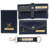 Personalised Gift Combo Women's Wallet With Charm - Navy Blue - Uncommongifts.in