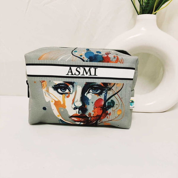 Personalised Girl Printed Box Pouch