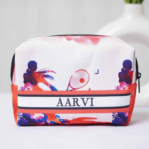 Personalised Girl Printed Box Pouch