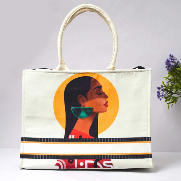 Personalised Girl Printed Box Tote Bag