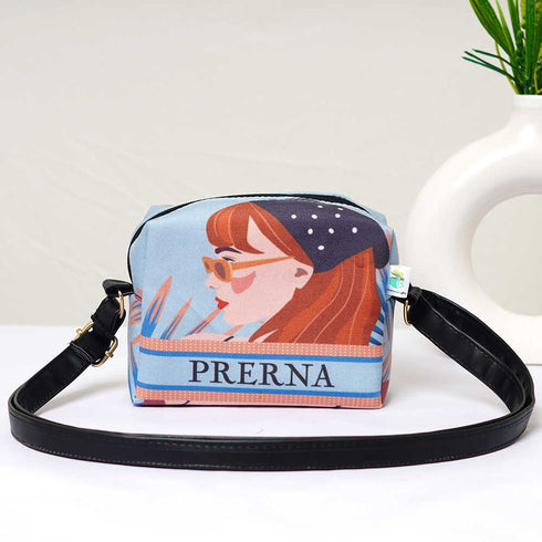 Personalised Girl Printed Sling Bag